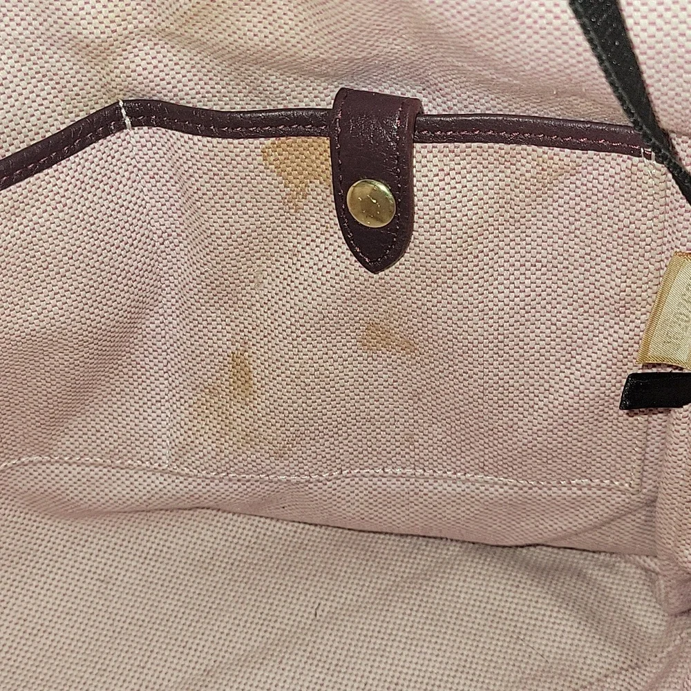 Dooney & Bourke Purple Pebble Leather Hobo Shoulder Bag